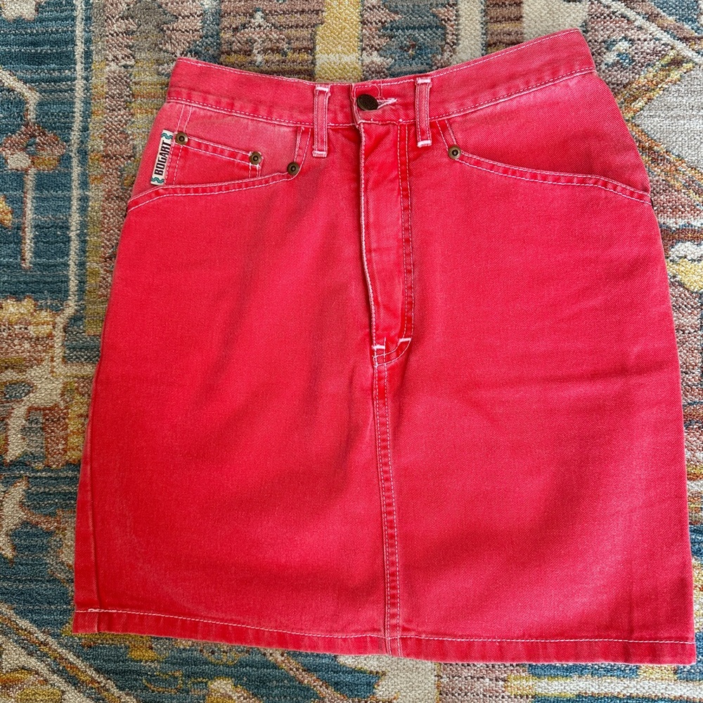 Vintage Red Mini Skirt